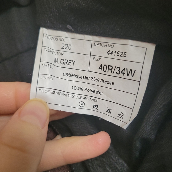 Vitarelli Italy Suit Pants, Size 34W x 40R - Picture 9 of 10